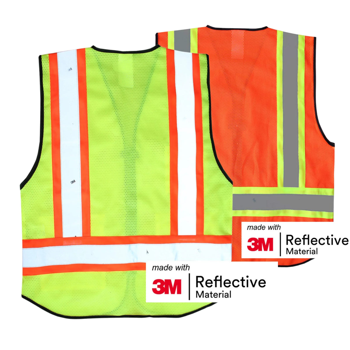 Salzmann 3M High Visibility Safety Vest - Multi-Pocket Hi-Vis Safety Gear with 3M Material - Ideal for Work, Roadside Use