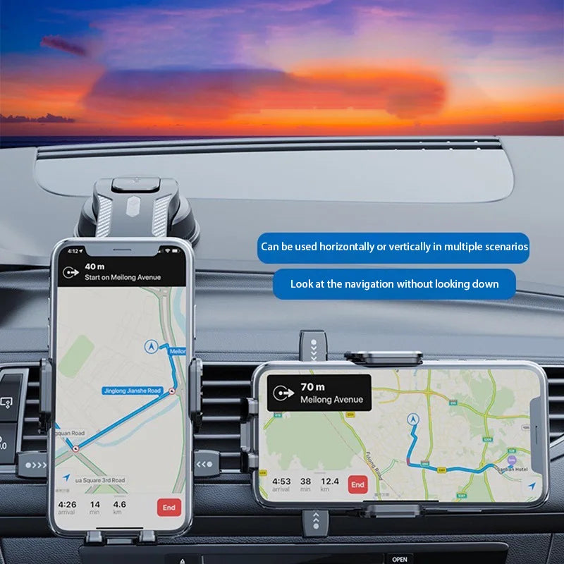 Universal Car Phone Mount for Dashboard & Windshield – GPS Holder - image 3
