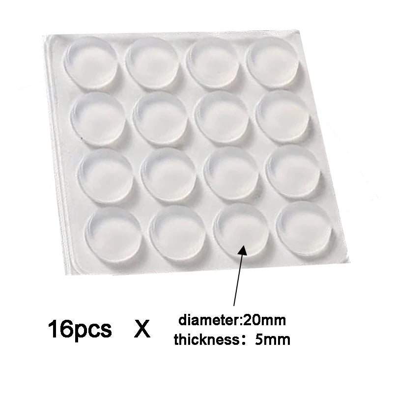100pc Soft Silicone Anti-Slip Bumper Pads for Cabinets and Drawers - view 20