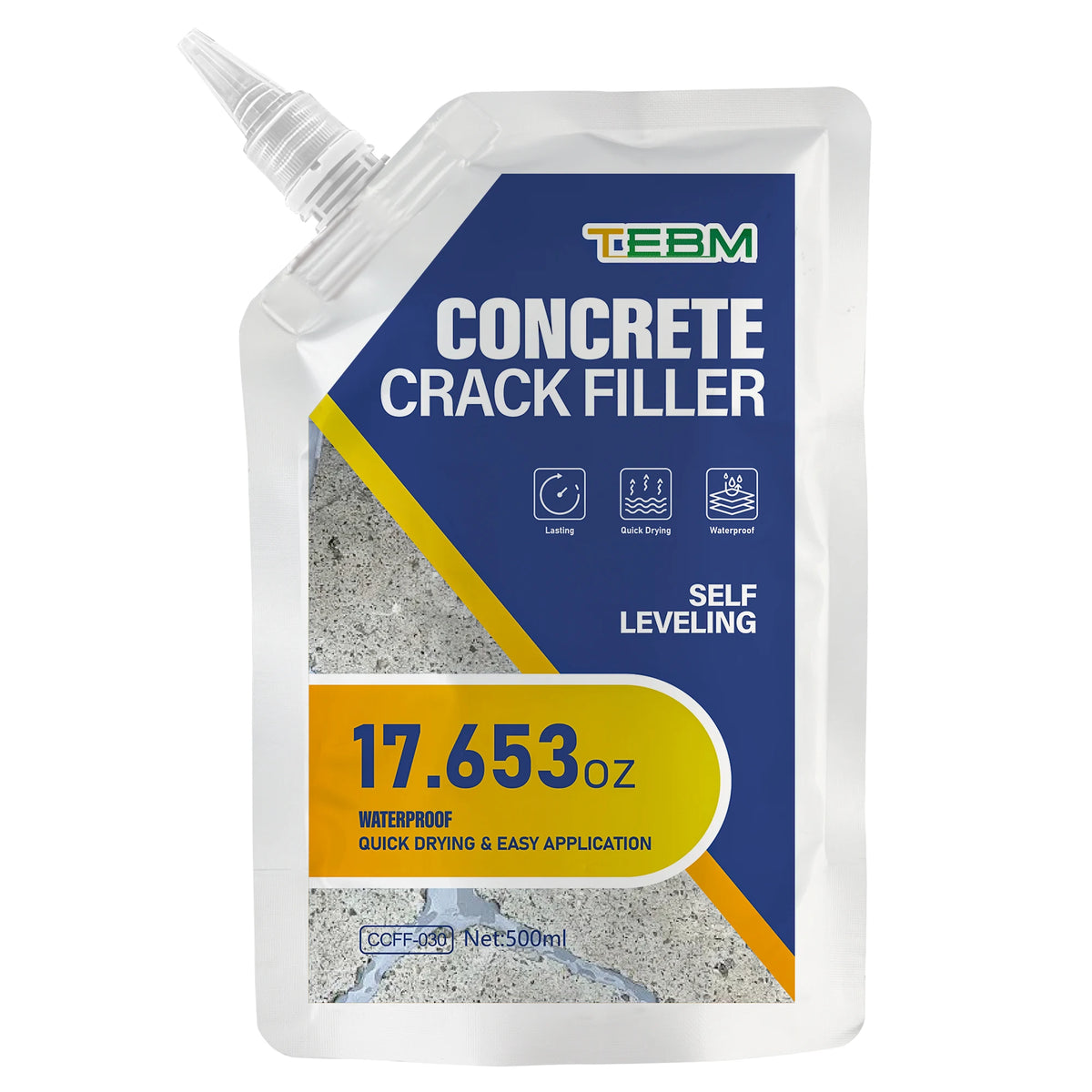 Asphalt and concrete crack filler, driveway repair sealant in 200ml and 500ml