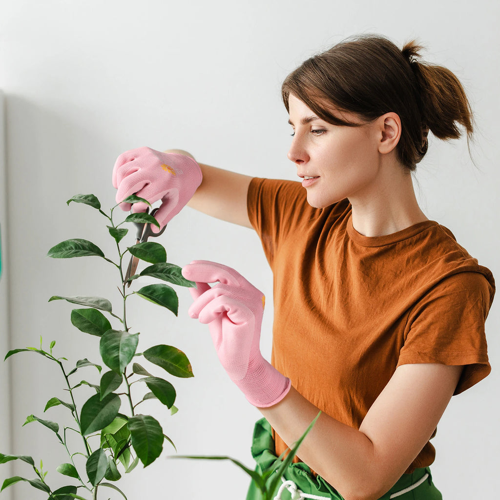 3 Pairs Heavy Duty Nitrile Foam Work Gloves Anti-Slip, Breathable & Flexible for Gardening ,Automotive, Mechanics