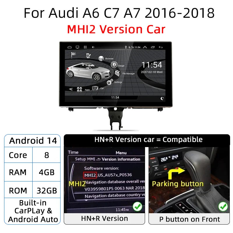 Audi A6/A7 2012-2018 Android 14 Car Multimedia Player 9-Inch - image 15