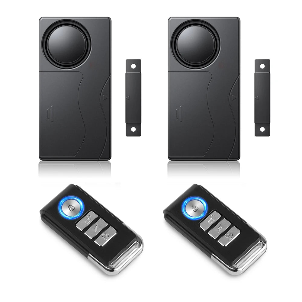 Wireless Door & Window Burglar Alarm Kit with Remote Control