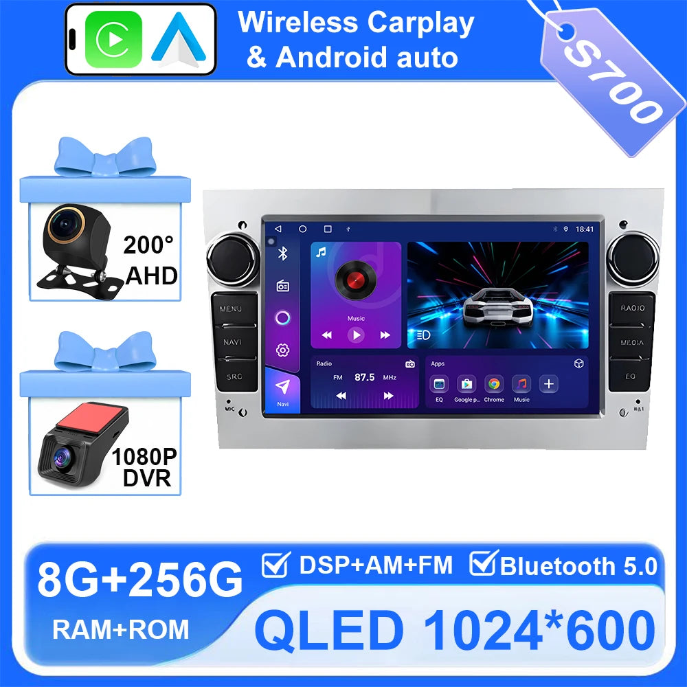 7-inch Android Car Radio with CarPlay GPS for Opel Astra Vectra Zafira - image 28