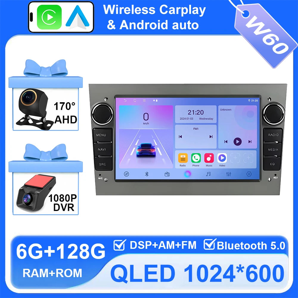 7-inch Android Car Radio with CarPlay GPS for Opel Astra Vectra Zafira - image 9