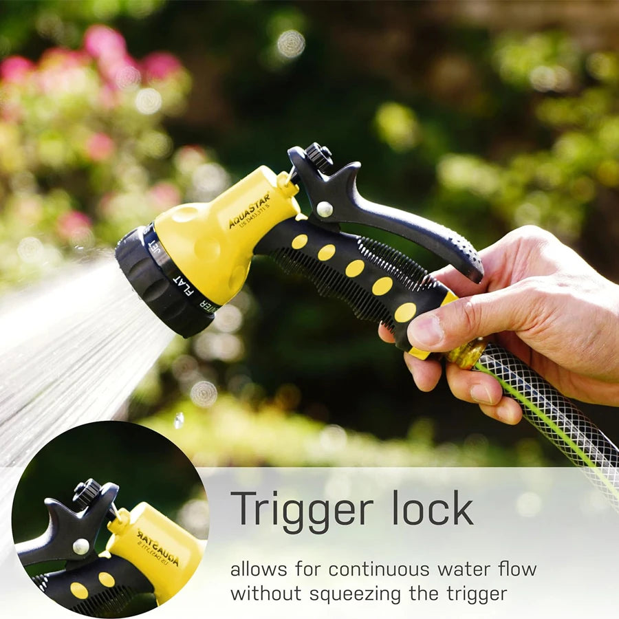 Garden Hose Nozzle Spray Nozzle Heavy Duty Watering Patterns Watering Plants Lawn Garden Washing Cars Cleaning Showering Pets