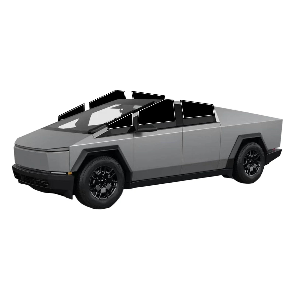 Precut Window Tint for Tesla Cybertruck Accessories 2024-2026 Sun Shade Uv Block Heat Glare 2Ply Window Protector Privacy Films