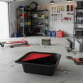Oil Drain Pan Heavy Duty Oil Collection Pan Construction Vehicle Fluid Drain Basin for Mechanics, DIY Enthusiasts
