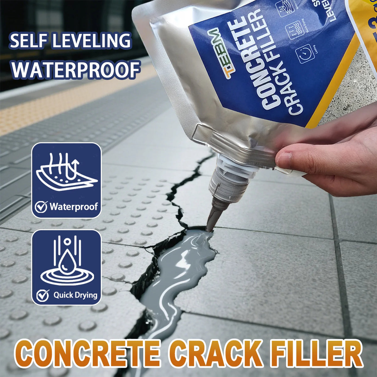 Asphalt and concrete crack filler, driveway repair sealant in 200ml and 500ml