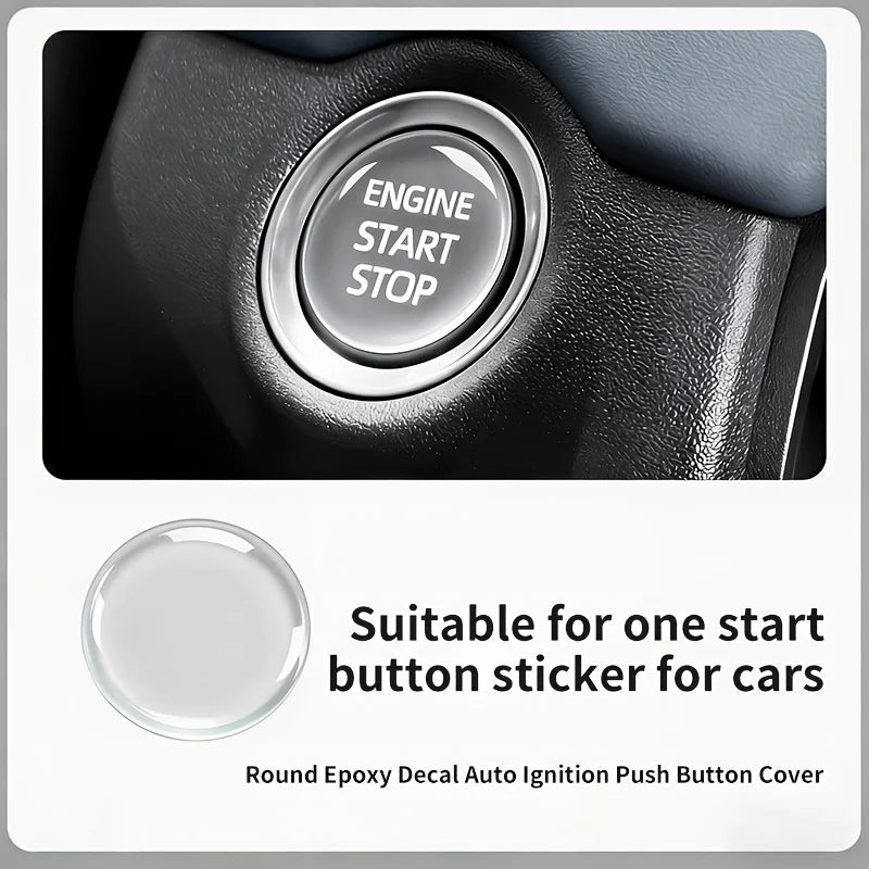 Clear Protective Sticker for Car Start/Stop Button