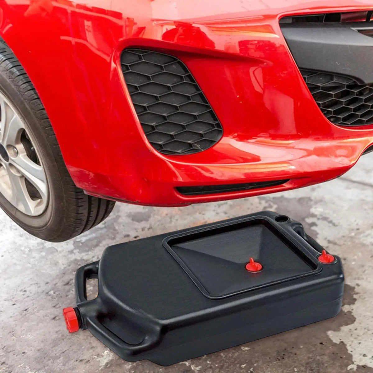 8L Oil Drain Container Leakproof with Handle Garage Truck Vehicle RV Oil Drain Pan Anti Splash Automotive Engine Oil Drip Pan