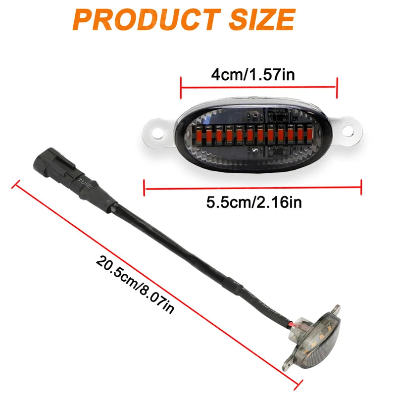 Universal Amber LED Grille Marker Lights for Trucks & SUVs - image 4