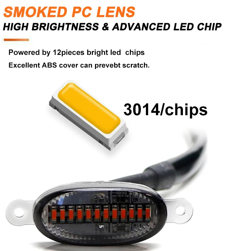 Universal Amber LED Grille Marker Lights for Trucks & SUVs - image 2