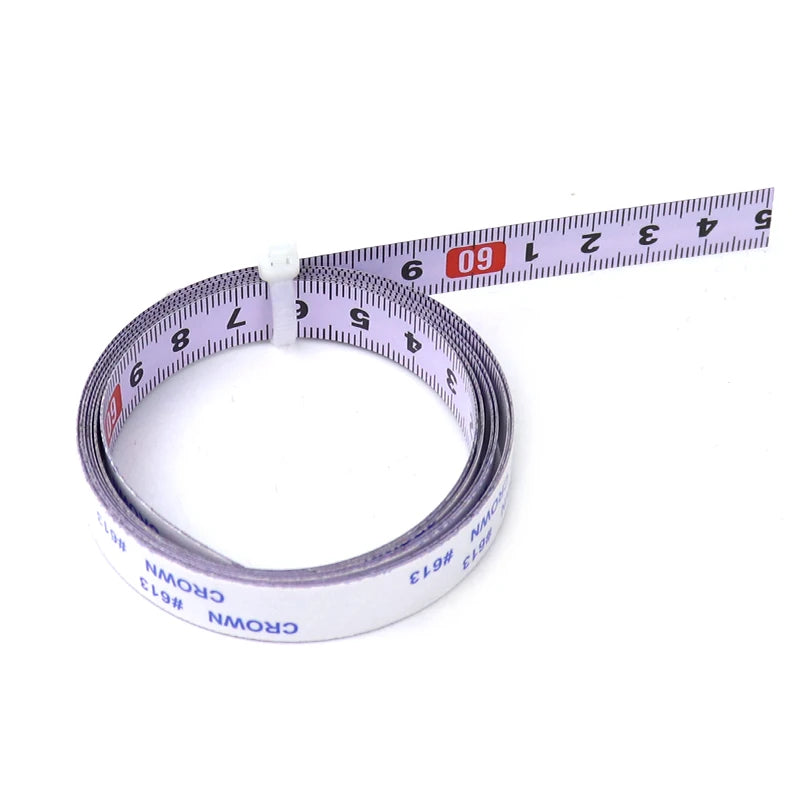 Self-adhesive Tape Measure Steel Tape Ruler Metric Scale 1M-5M Length For T-track Router Table Saw Household Measuring Tools