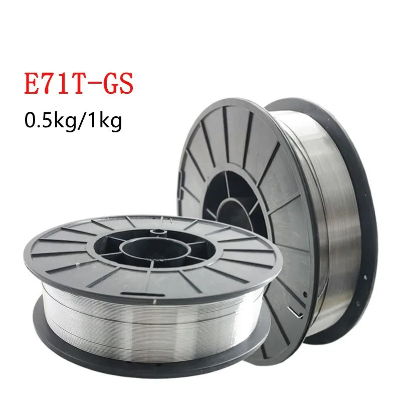 1KG E71T-GS Flux Cored Gasless Welding Wire No Gas or MIG Steel Welding Wire 0.8mm/1.0mm Self-shielded Welding Wire