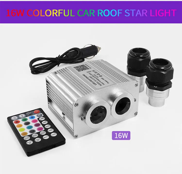 RGBW LED Starry Sky Car Ceiling Light with Fiber Optics - image 17