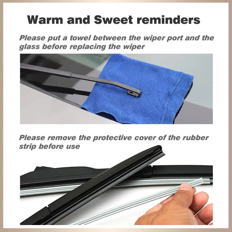 For Leapmotor T03 2020-2025 2021 2022 2023 2024 Wiper Front Wiper Blades Windshield Windscreen Window Brush 24"