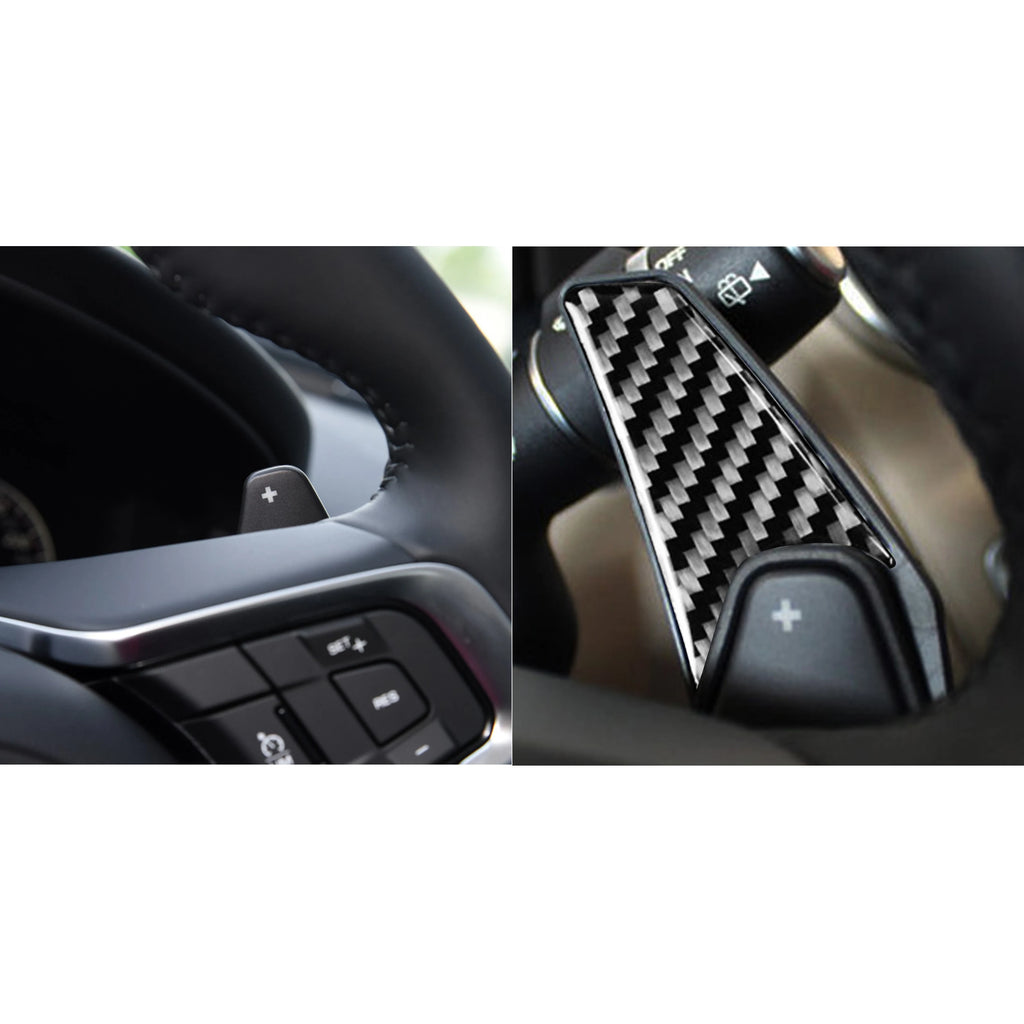 For Jaguar F-PACE 2016 2017 2018 2019 2020 Accessories Interior Carbon Fiber Steering Wheel Paddle Shifter Shift Extension