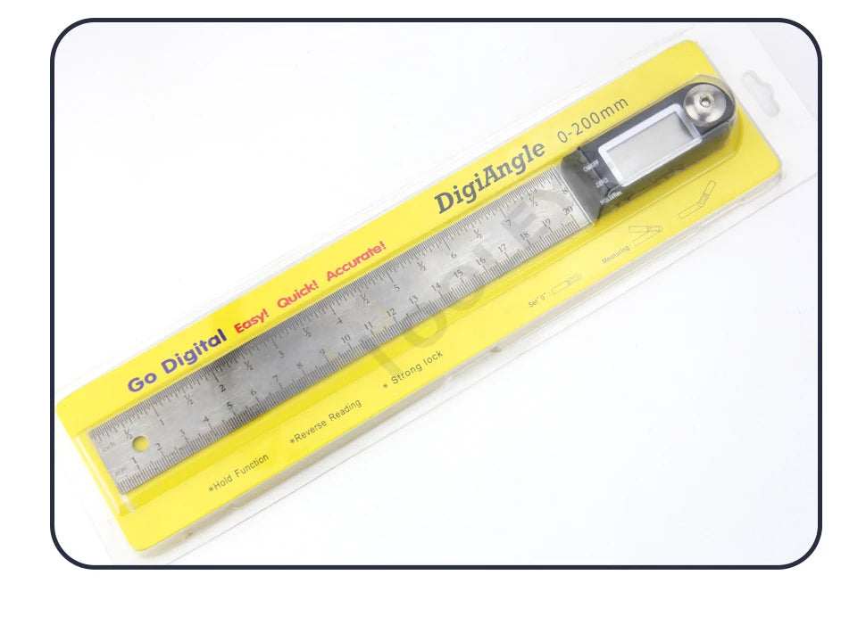 Digital Angle Gauge Protractor 0-360° LCD Display 200mm Measuring Tool - image 19