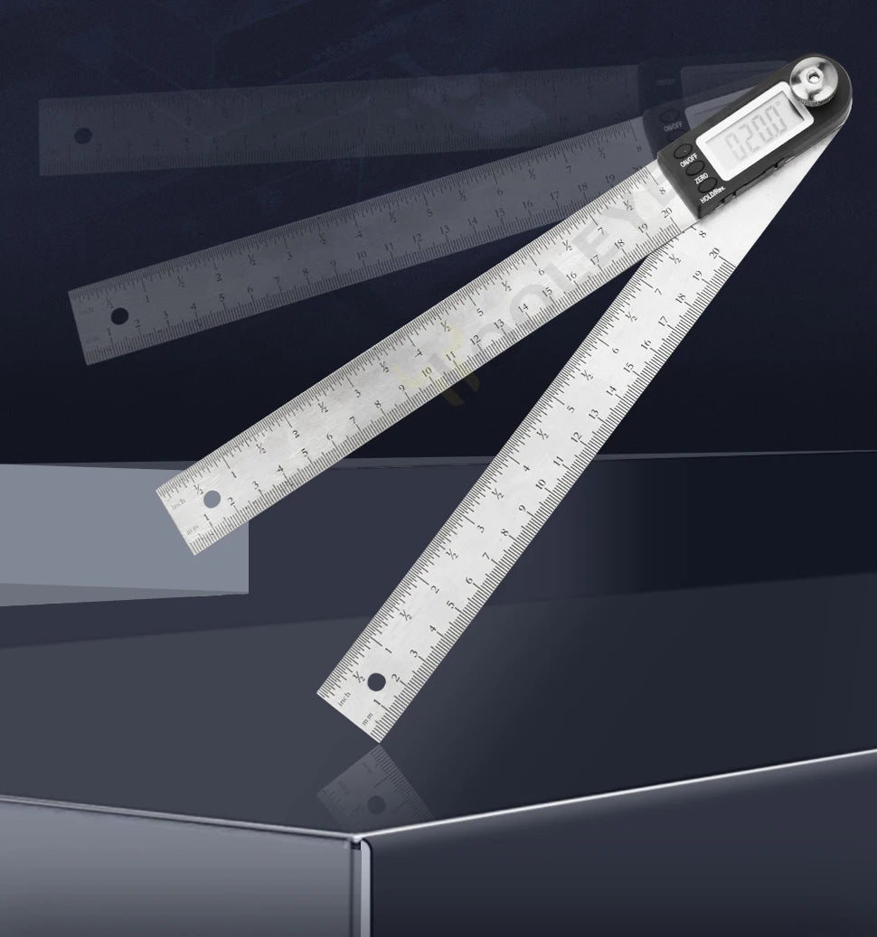 Digital Angle Gauge Protractor 0-360° LCD Display 200mm Measuring Tool - image 8