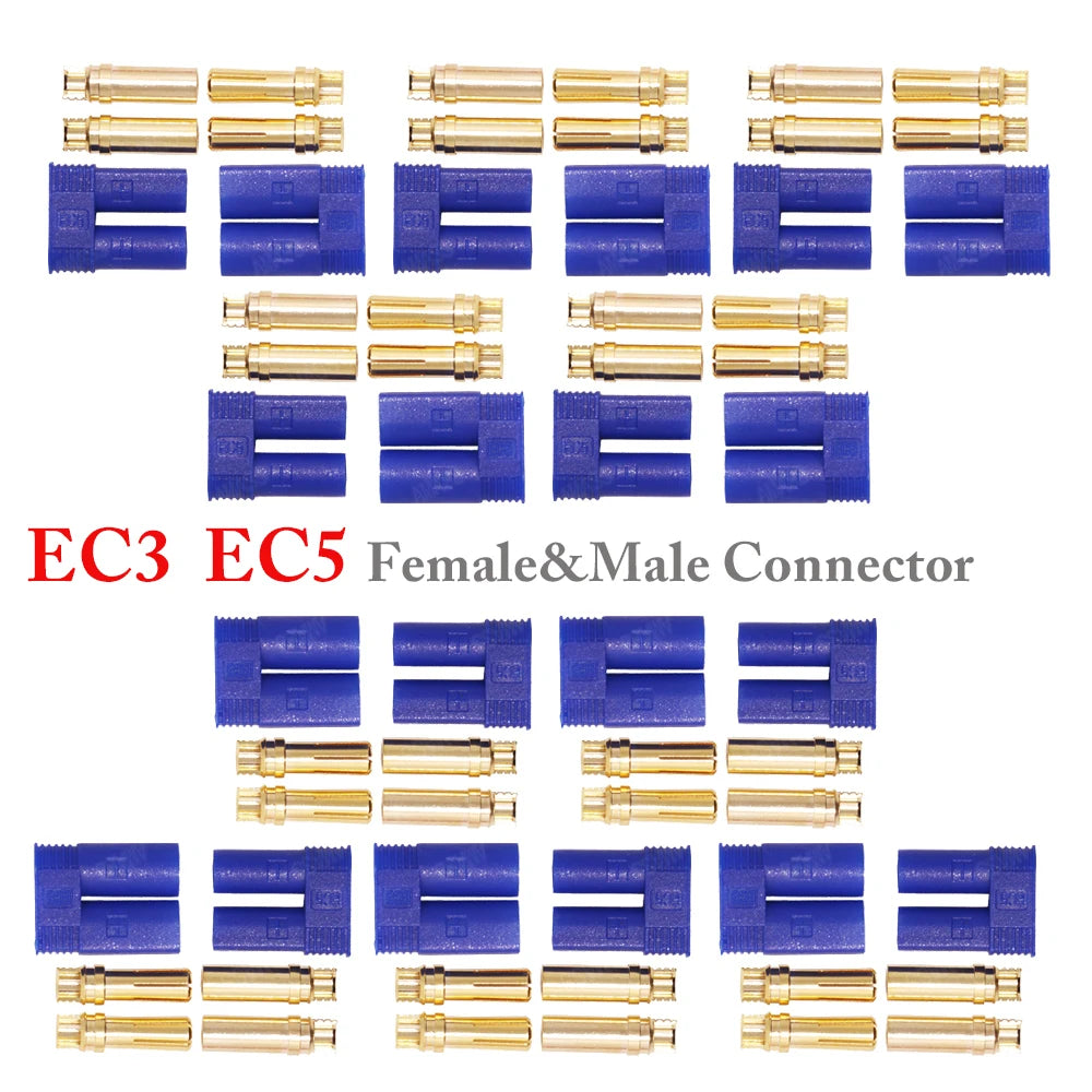 EC3 & EC5 Bullet Connectors for RC Vehicles