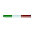 Racing-Style Rearview Mirror Sticker for Alfa Romeo Giulia and Stelvio