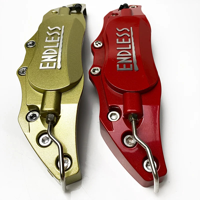 Universal Aluminum Brake Caliper Covers - 4 Pack (Blue/Red/Yellow) - image 4