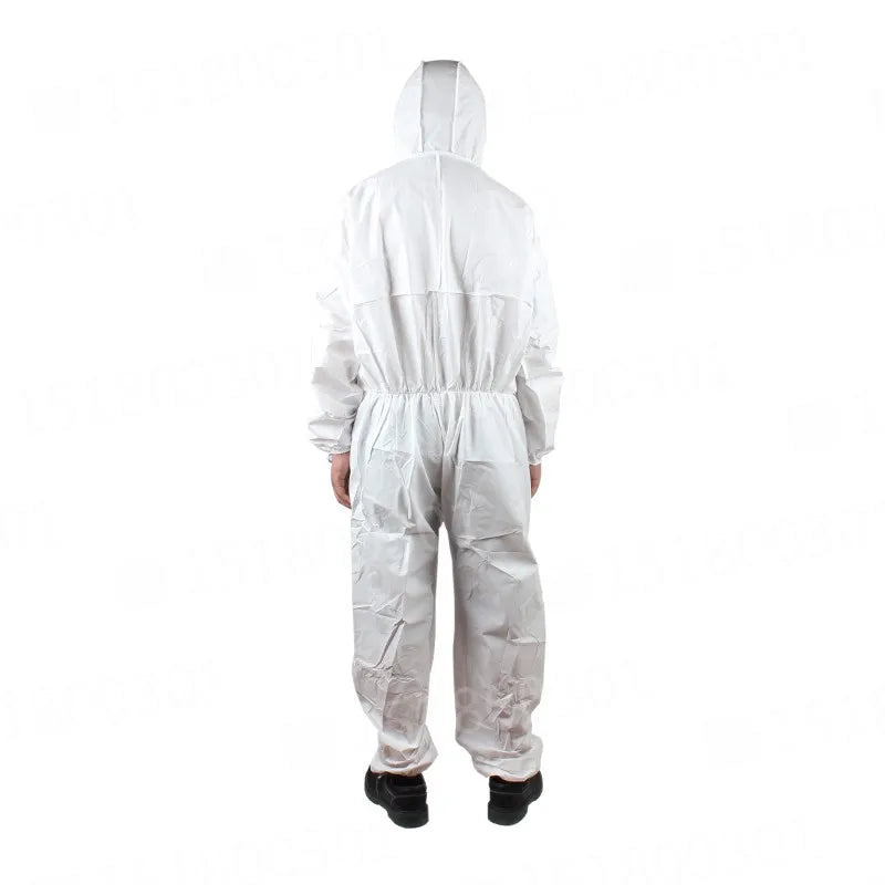 Chemical Coveralls Full Body Siamese with Hood Protective Clothing SMS Material Dust-Proof and Anti-Static Laboratory Sets