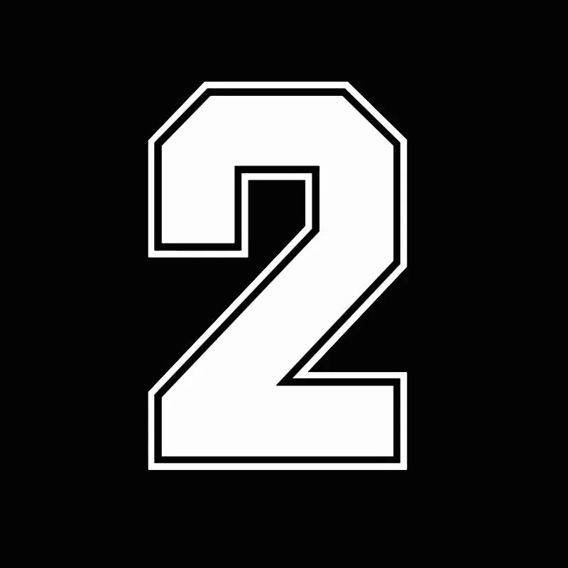 15cm Reflective Racing Number Decals, 0 to 9, for Car and Motorcycle - view 4