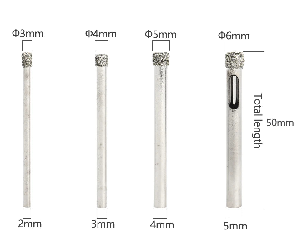 Diamond Coated Core Drill Bit for Glass, Tile & Marble - 3-200mm - image 17