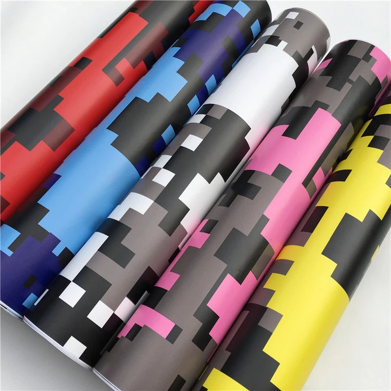 Arctic Snow Black Camo Vinyl Wrap for Vehicles & Laptops - image 2