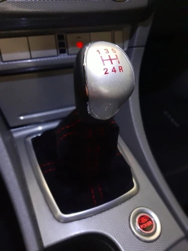 Universal Manual Shift Boot Cover, Suede or PU with Colored Stitch