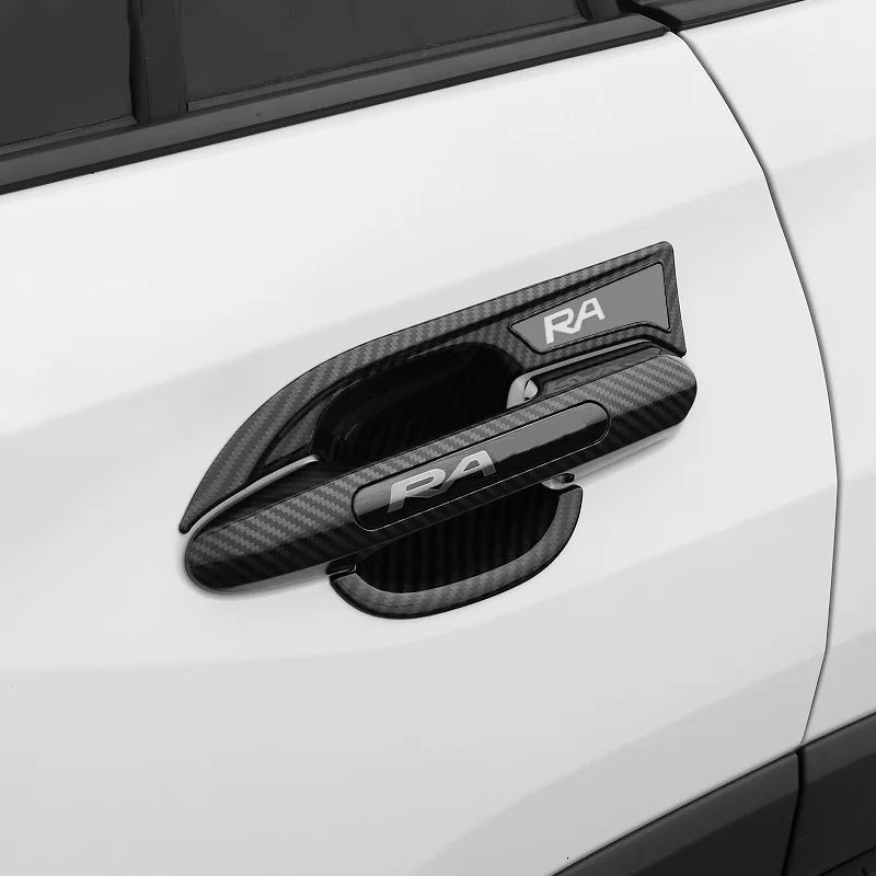 Car Handle Frame Door Bowl Cover For RAV4 2019 2020 2021 Handle Stickers Exterior Decoration Modification Accessories Supplies