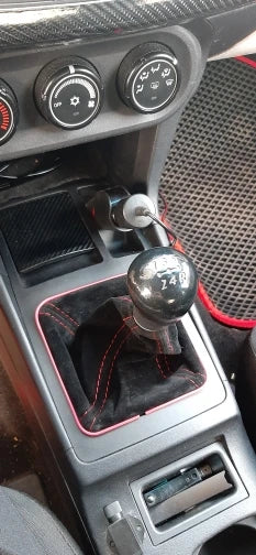 Universal Manual Shift Boot Cover, Suede or PU with Colored Stitch
