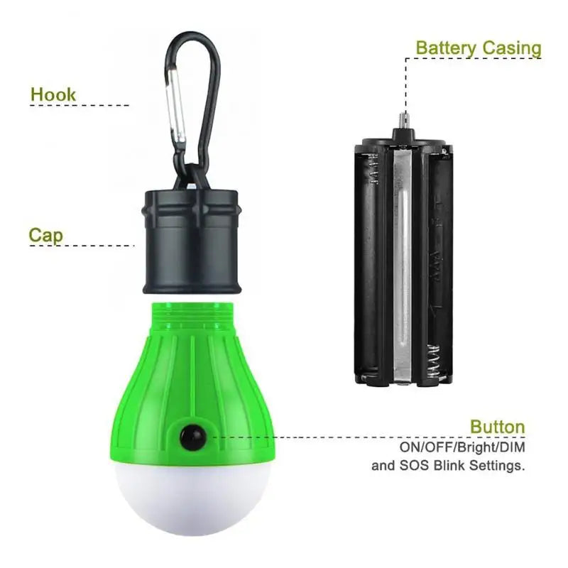 Battery-Powered Waterproof Mini LED Camping Lantern