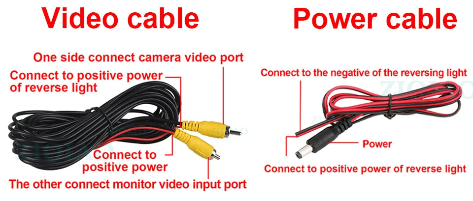 ZIQIAO HD Rear View Camera for Toyota Corolla 2007-2013 - image 18