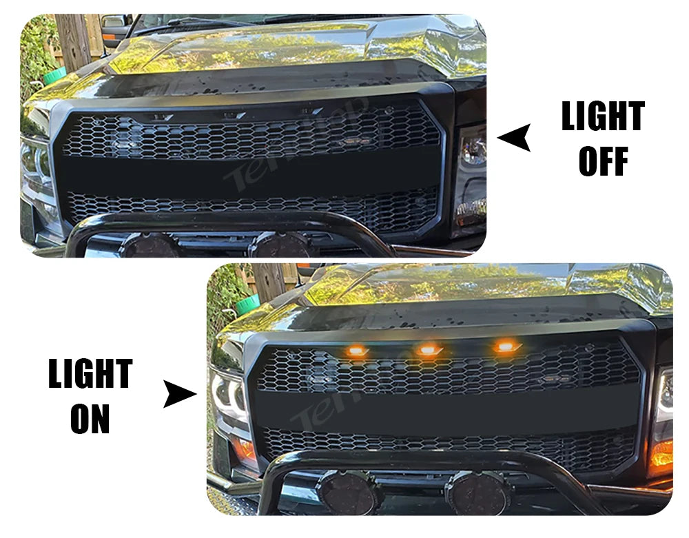 Waterproof LED Grille Marker Lights for Ford F-150 & RAM 1500 - image 9