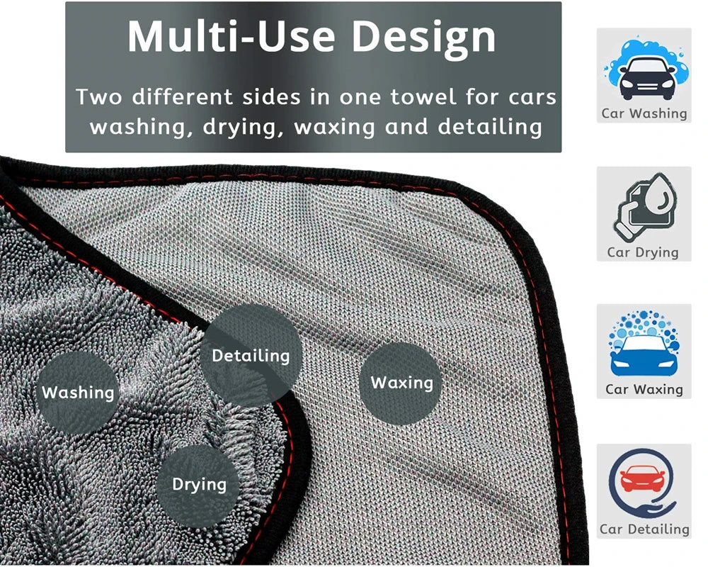 Microfiber Twist Car Wash Towel – Drying & Polishing