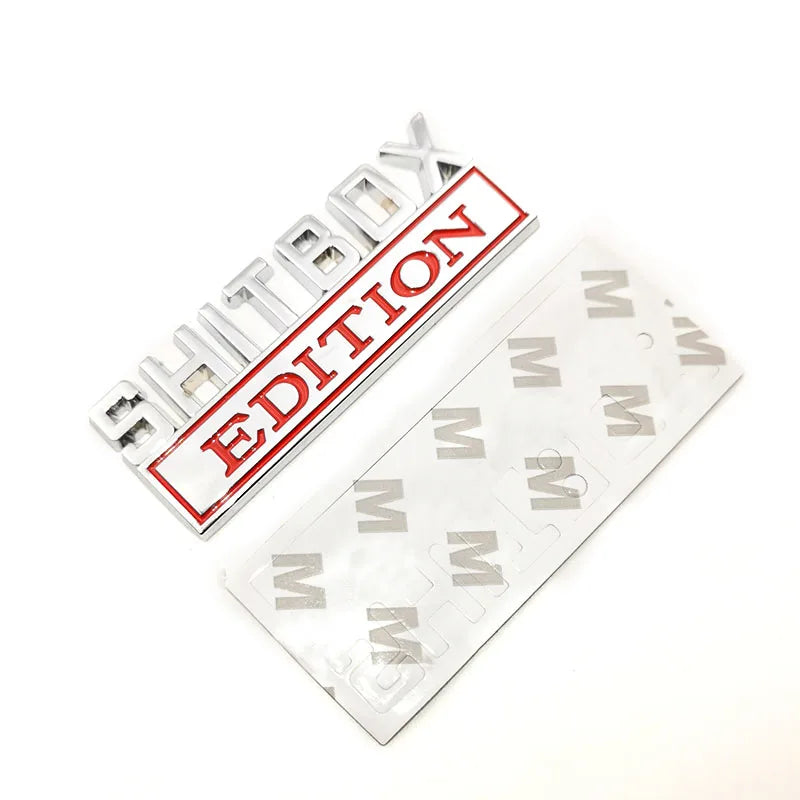 Funny Edition Script 3D Metal Car Sticker for Jeep, Dodge and Chrysler
