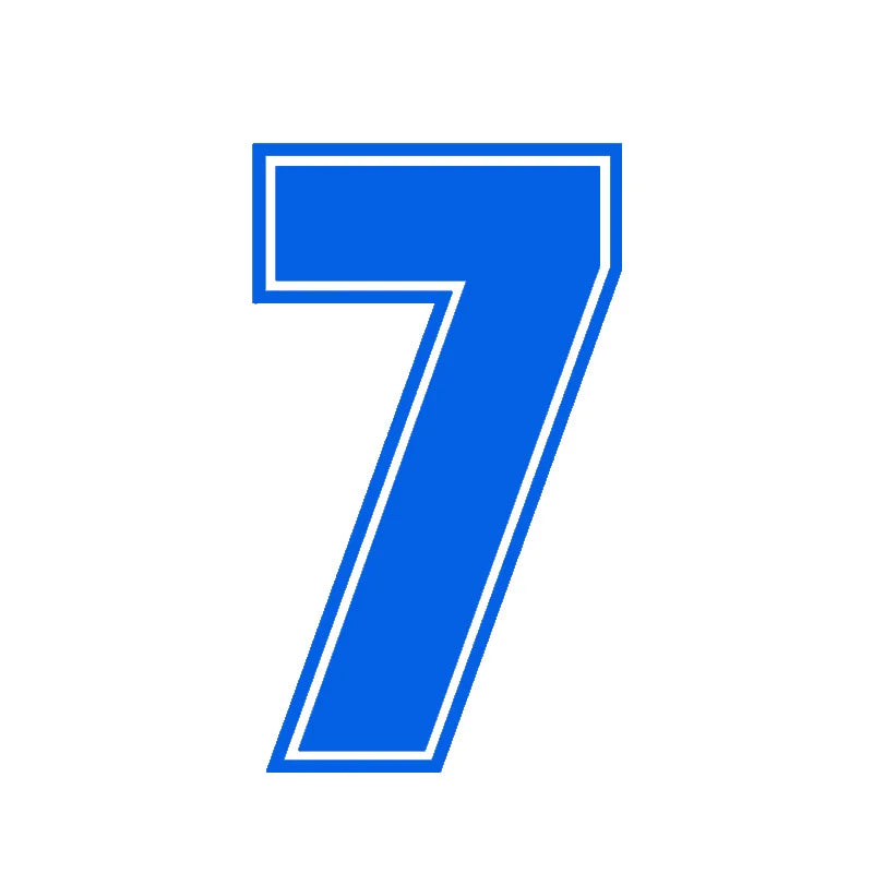 15cm Reflective Racing Number Decals, 0 to 9, for Car and Motorcycle - view 14