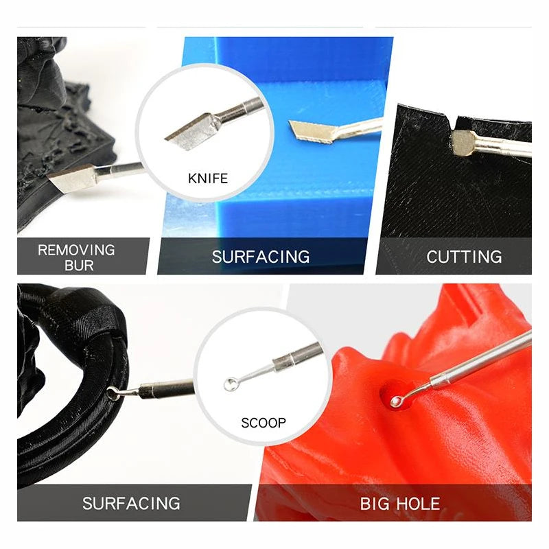 Pro'sKit SI-169U 3D Printing Finishing Maintenance Soldering Iron Group Tools Kit 8W Handheld USB Electric Soldering Iron Set