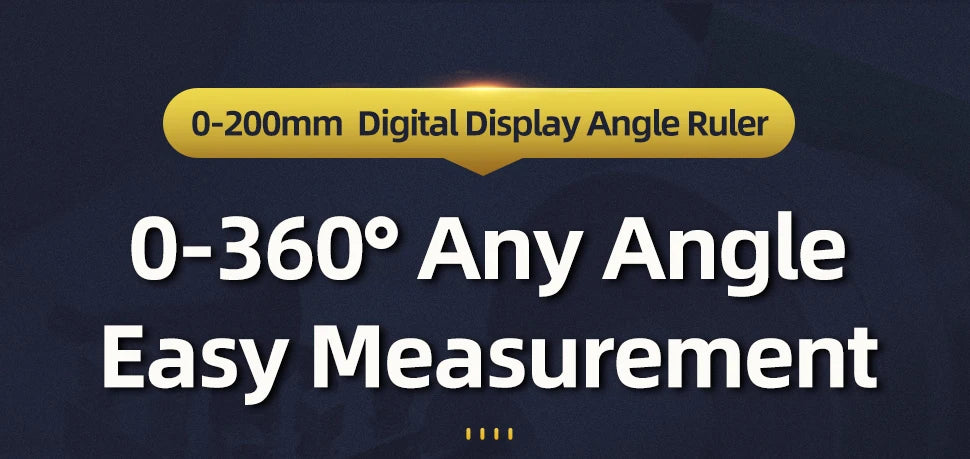 Digital Angle Gauge Protractor 0-360° LCD Display 200mm Measuring Tool - image 7