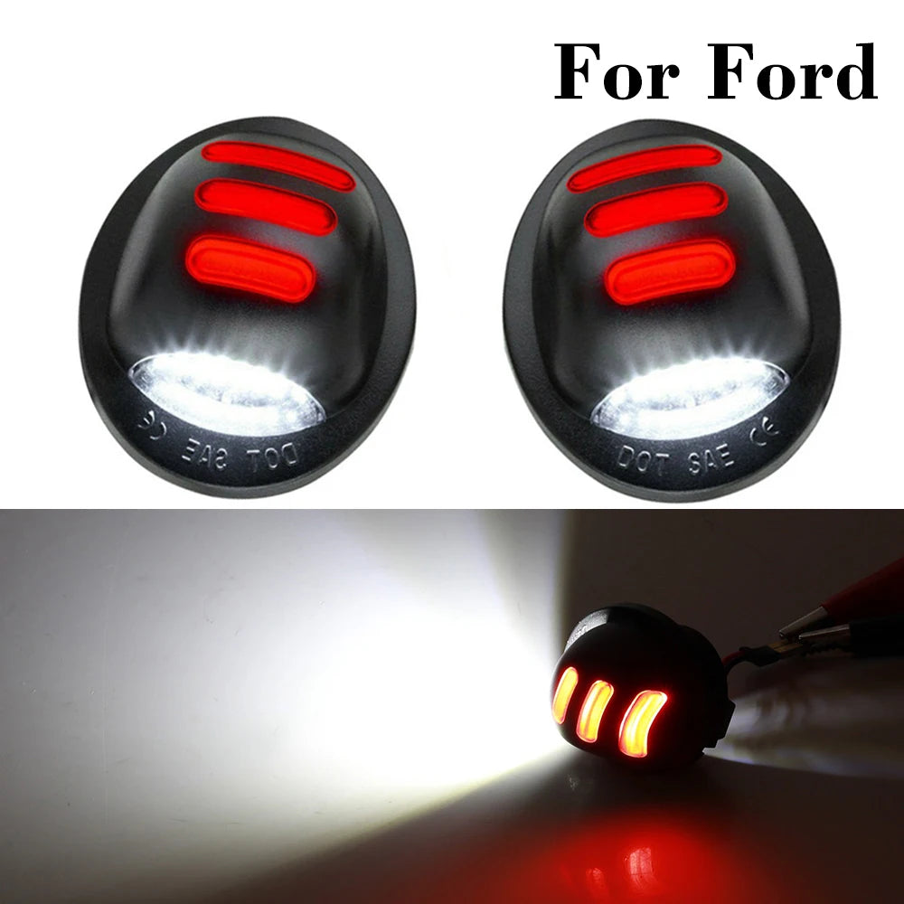 Super Bright LED License Plate Lights for Ford F-150 F-250 (2 Pack)