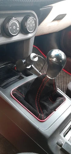 Universal Manual Shift Boot Cover, Suede or PU with Colored Stitch