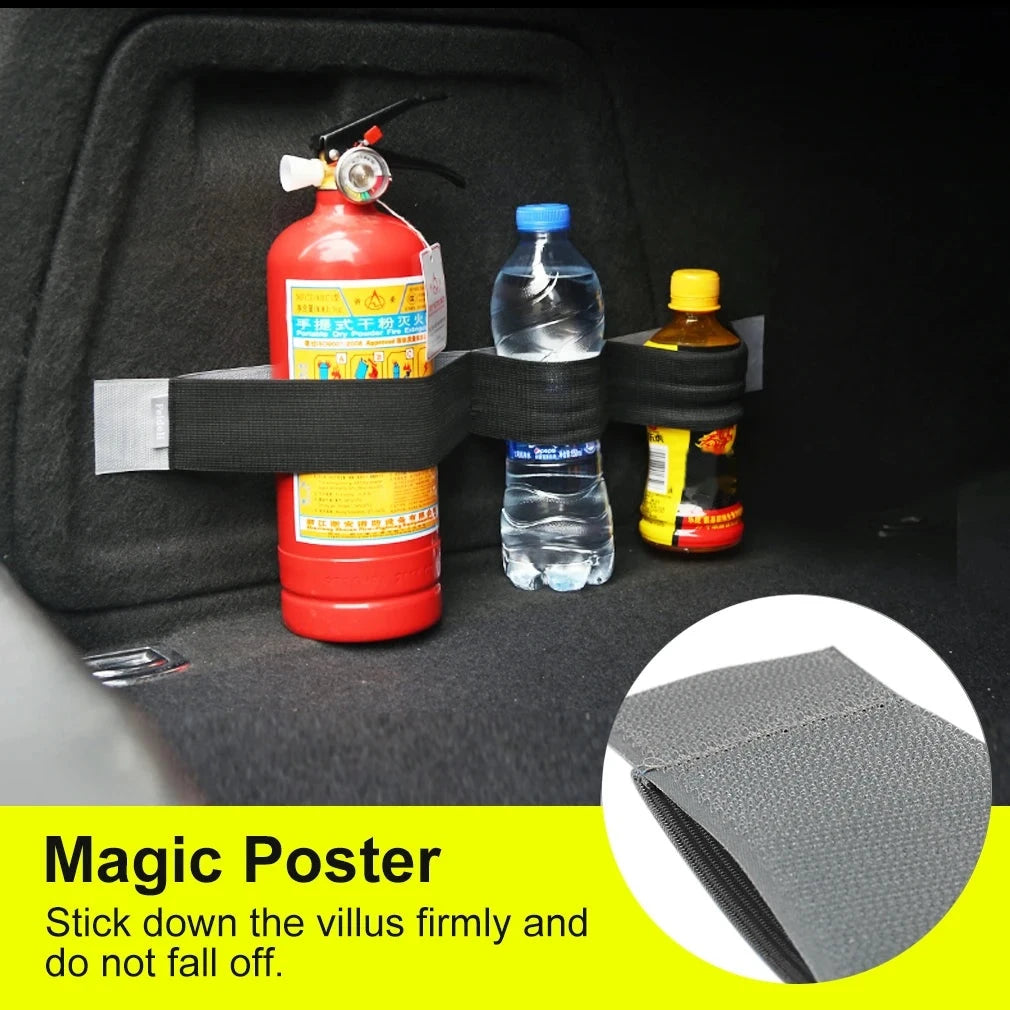 Car Trunk Organizer Fixing Belt – Magic Tape Storage Strap