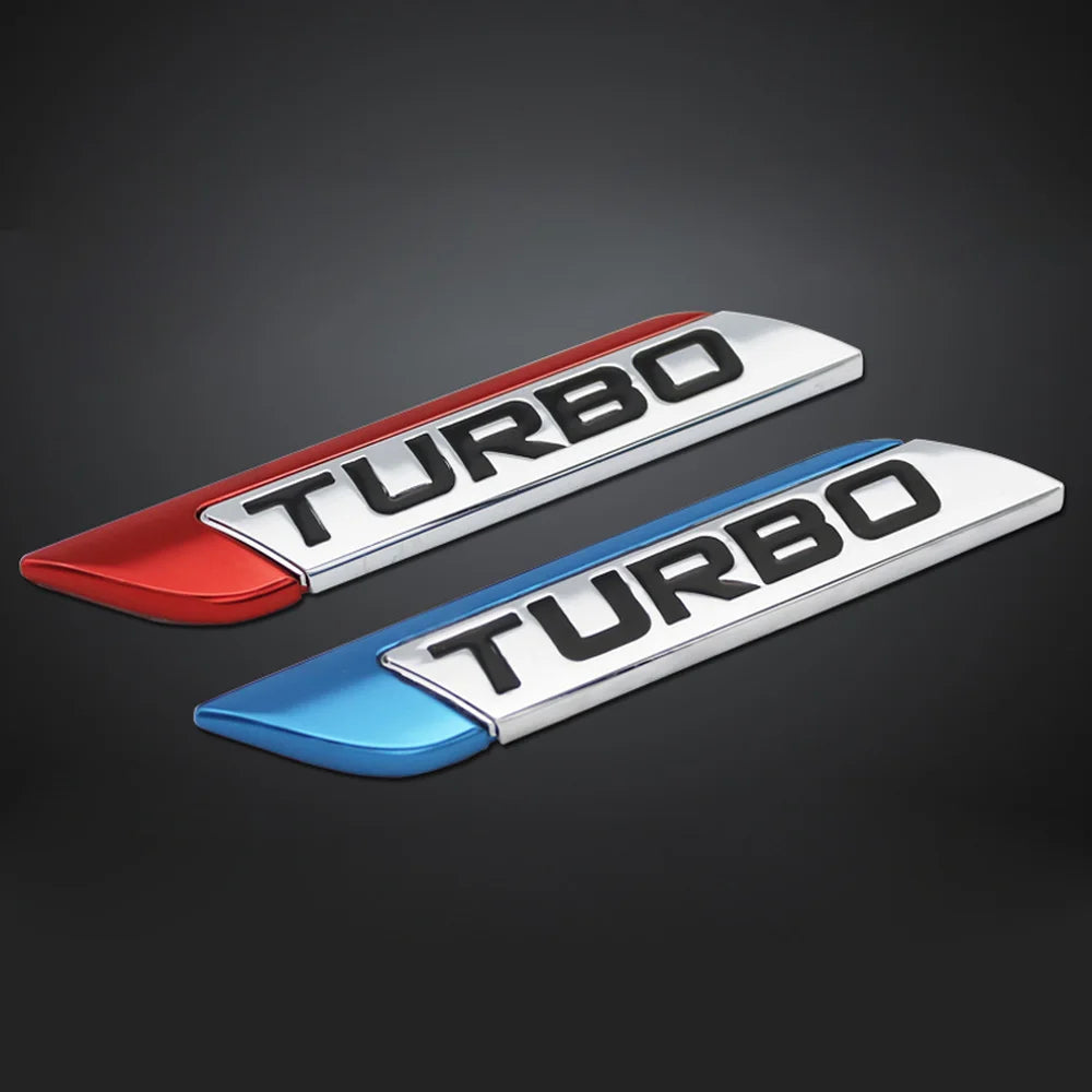 3D Metal Turbo Emblem Badge Decal for Car Body, DIY Styling - view 4