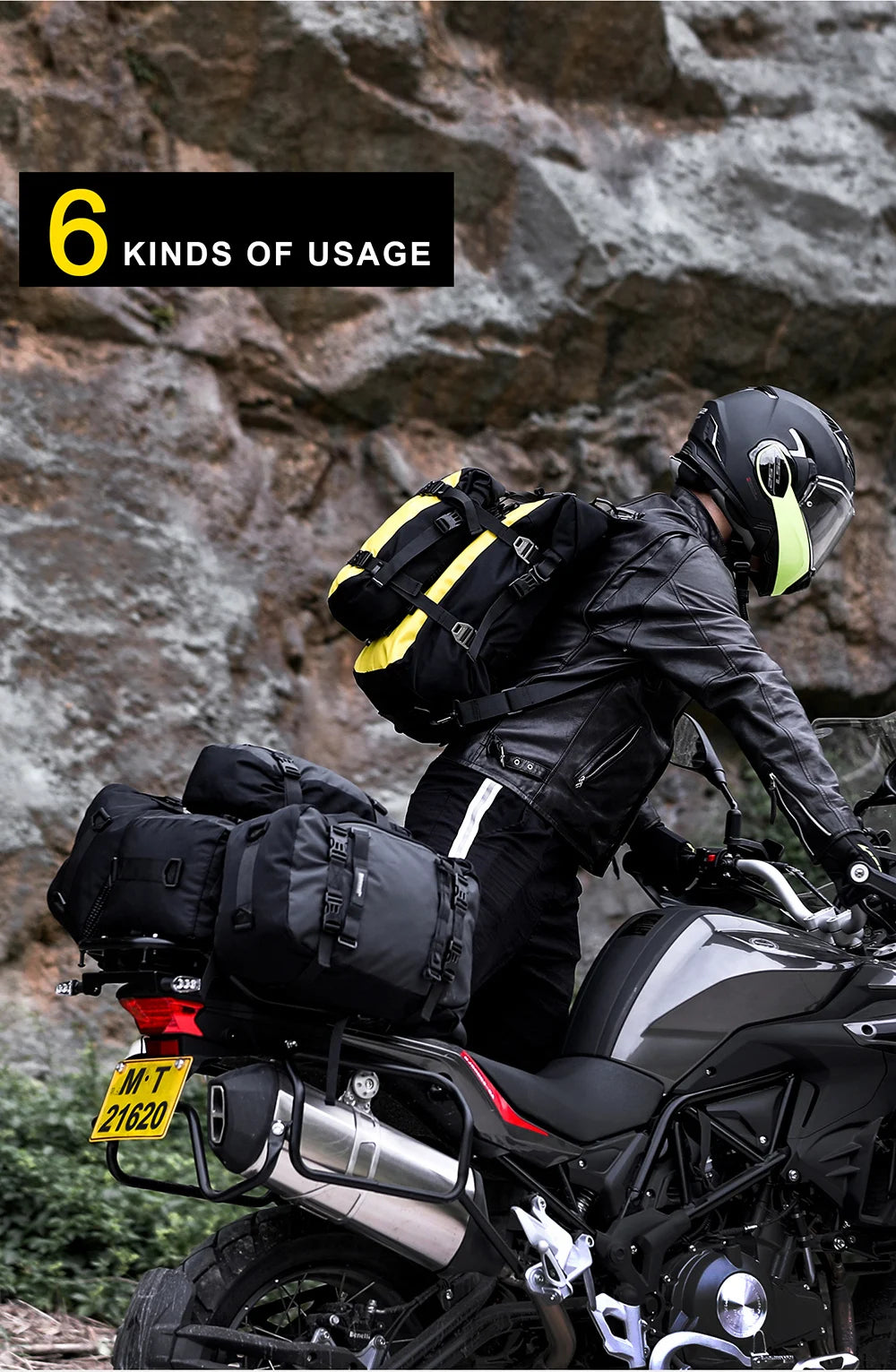 Rhinowalk Waterproof Motorcycle Tail Bag 10-30L - image 9