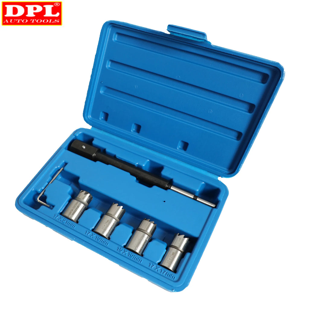 Diesel Injector Seat Cutter Tool Set - 5 Piece Reamer Kit - image 2