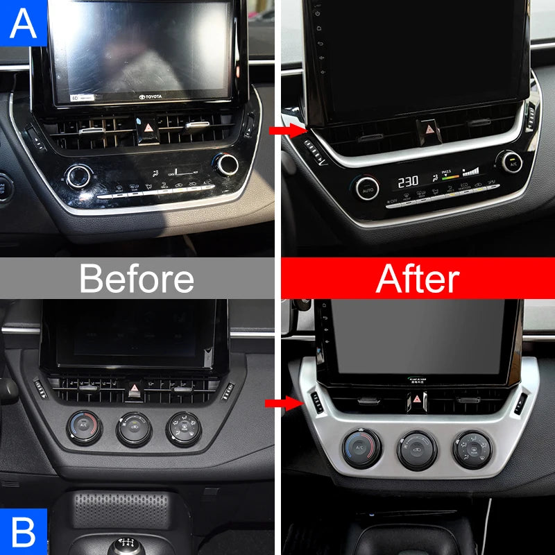 Toyota Corolla E210 Navigation Trim Cover - Carbon Fiber - image 3