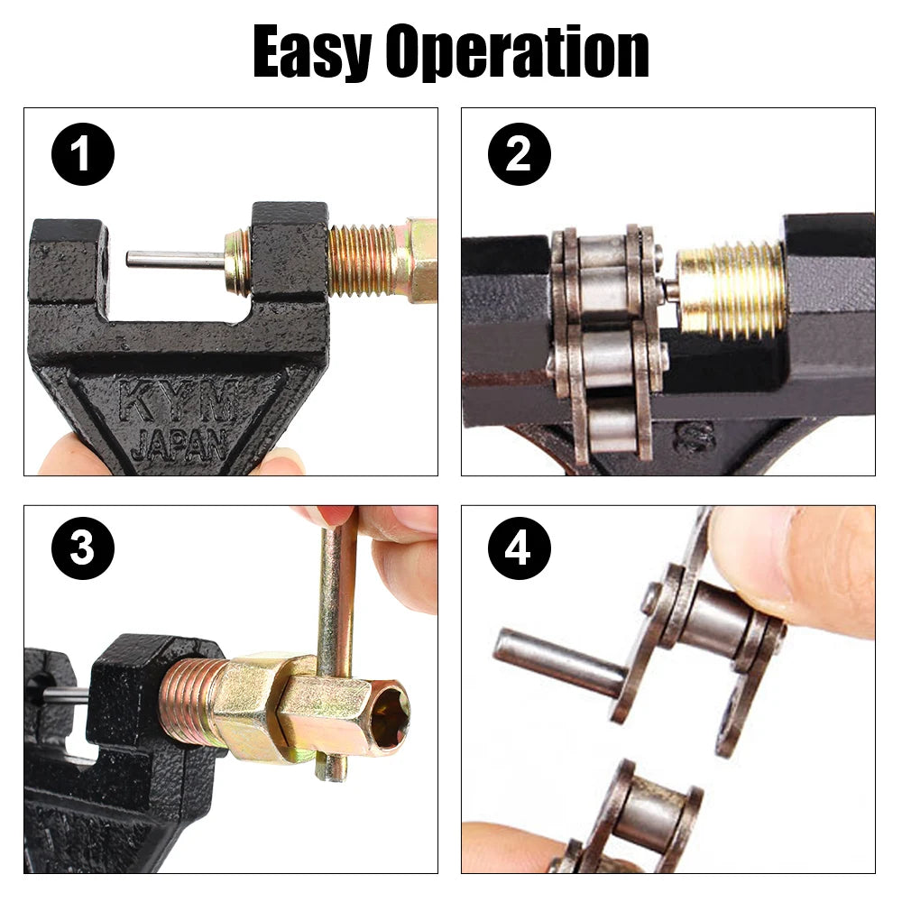 Chain Breaker Tool for 420-530 Motorcycle & Bike Chains - image 8
